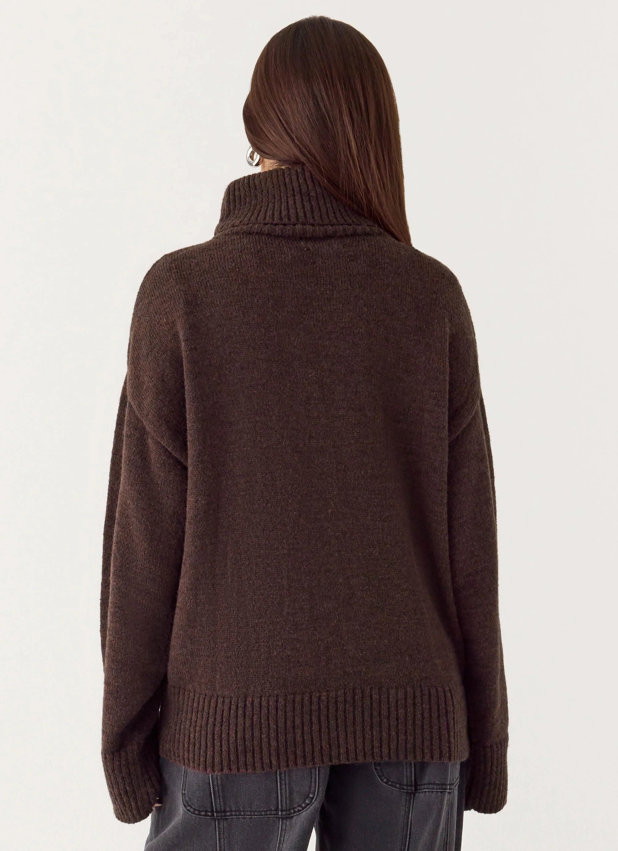 Gabrielle Knit Sweater Chocolate