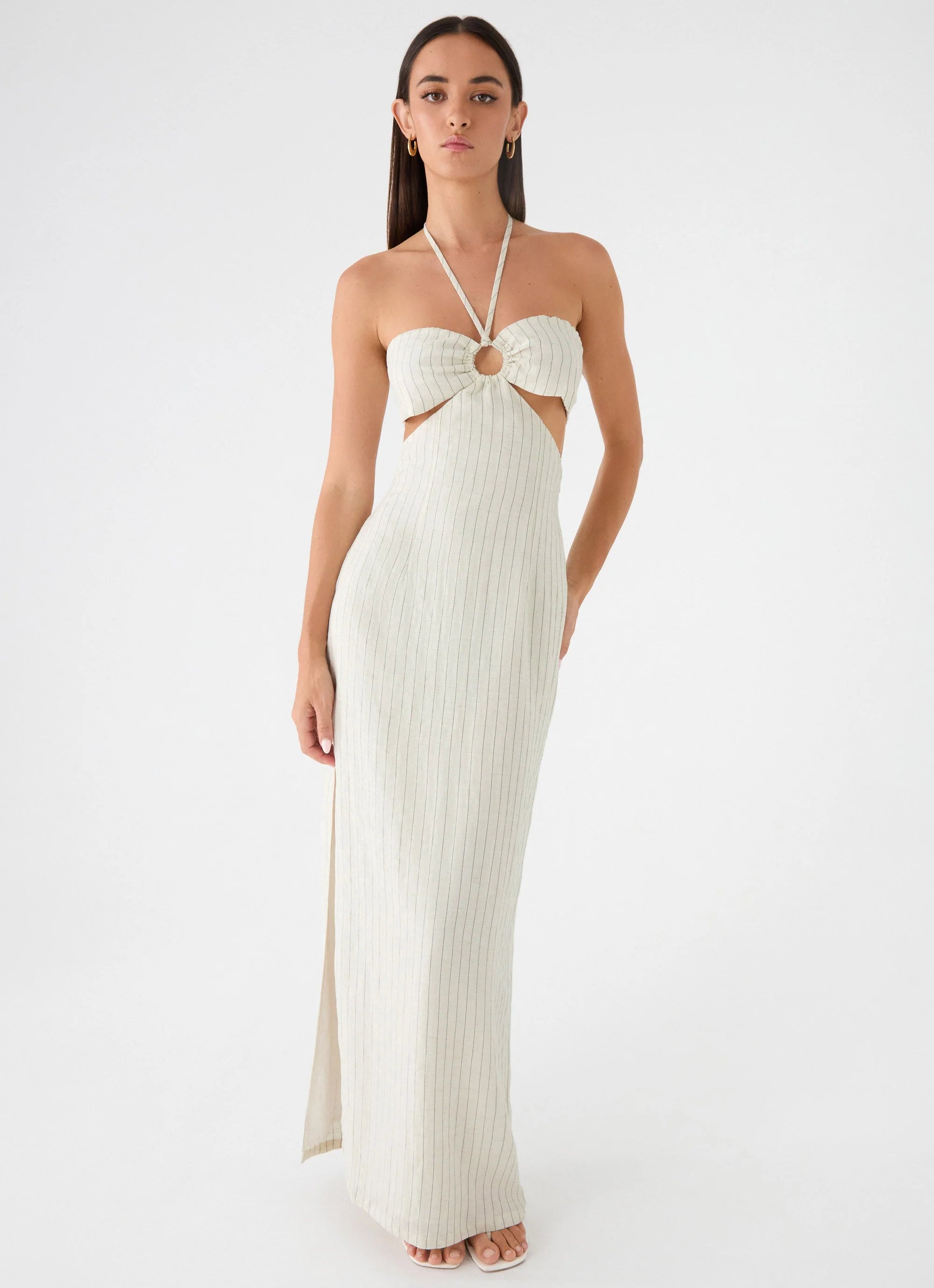 Laid Bare Maxi Dress Desert Stripe