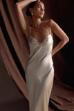 Lilly Sweetheart Satin Maxi Dress Blush Gold