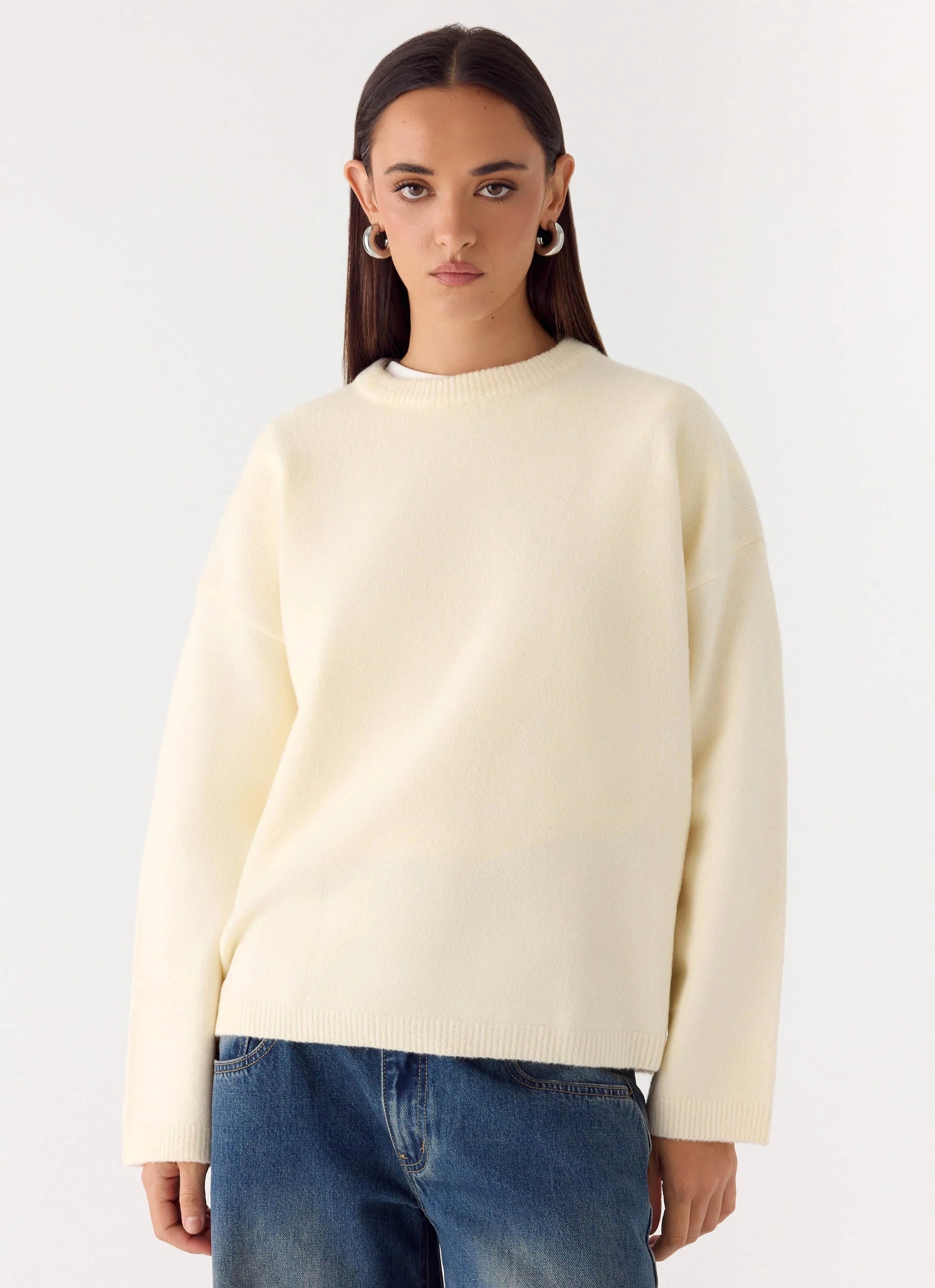Miyuki Knit Sweater Cream