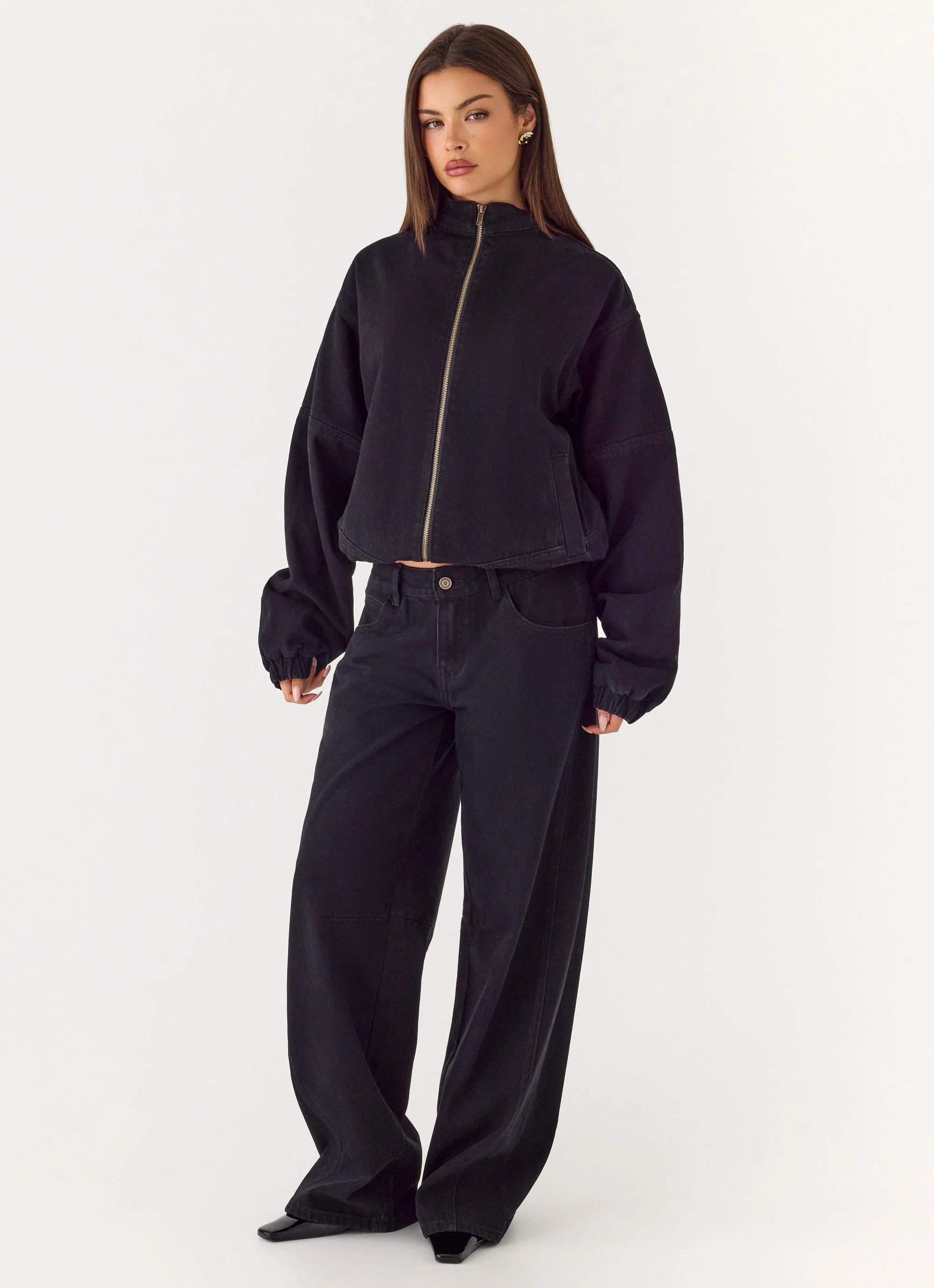 Waylon Low Rise Denim Jeans Black