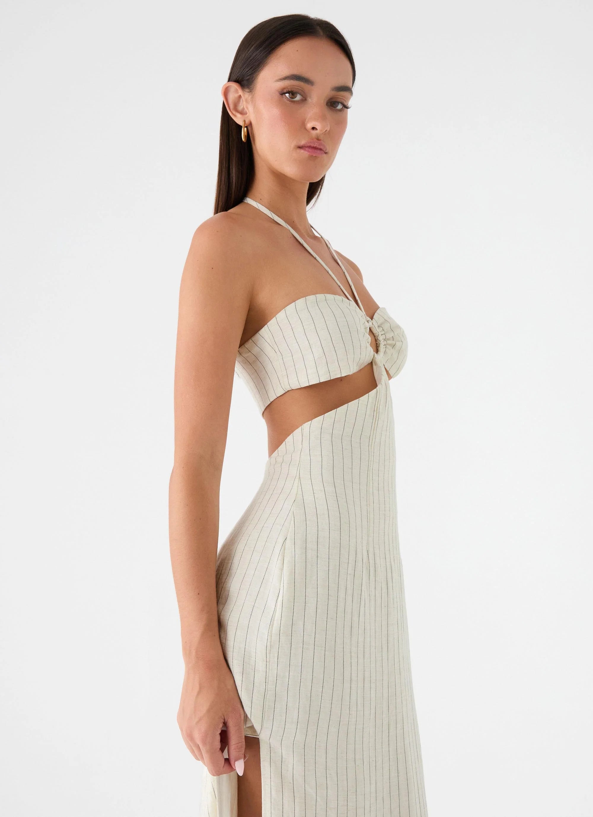 Laid Bare Maxi Dress Desert Stripe