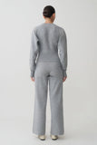 Kerrymae Straight Leg Knit Pants Grey Marle