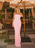 Sandrine Strapless Maxi Dress Pink