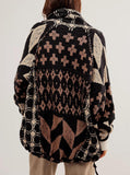 Women Cardigan Sweater Shawl Collar Button Down Oversized Sweaters Boho Fall Coat