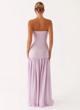 Eden Strapless Maxi Dress Lilac