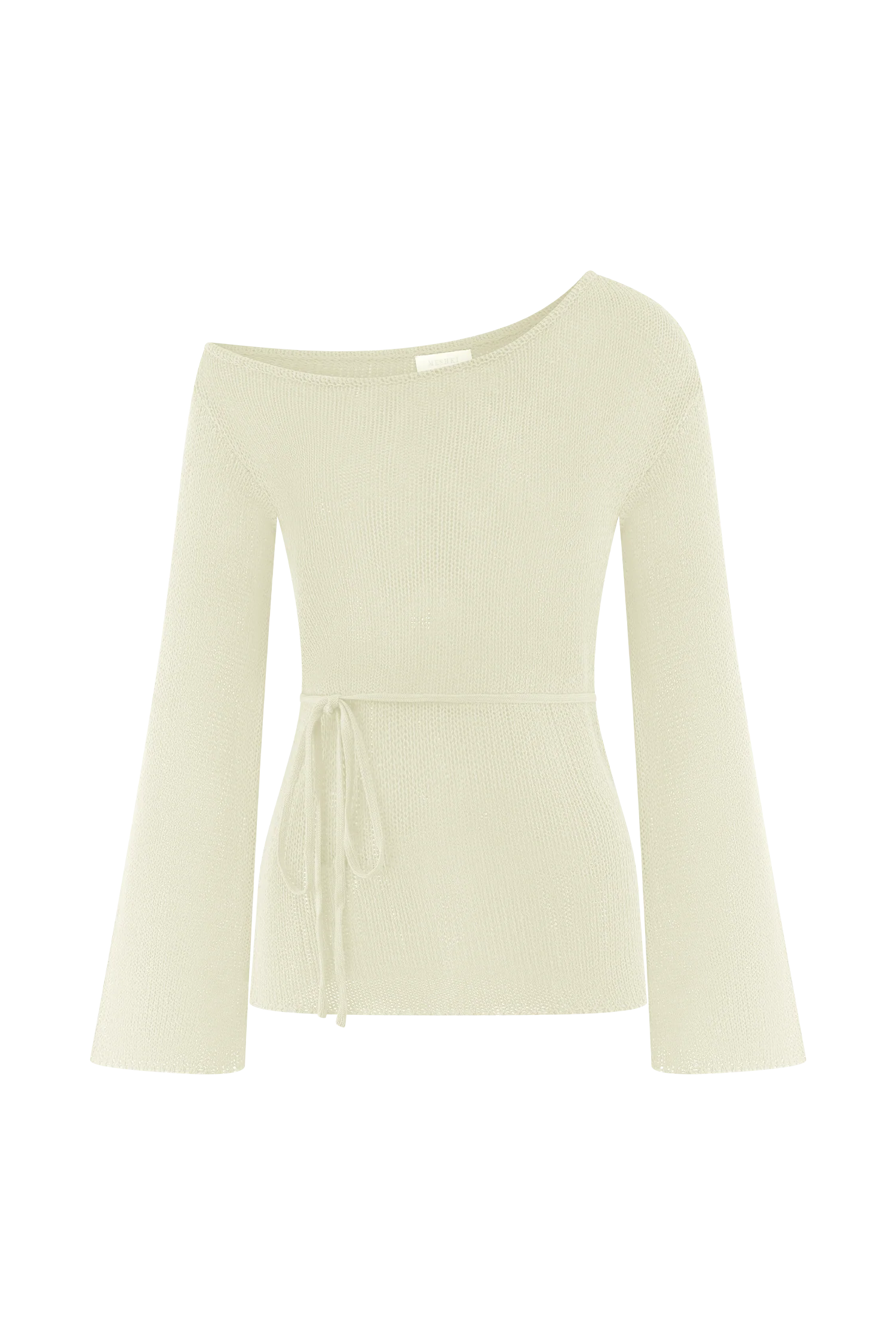 Reagan Off Shoulder Knit Top White