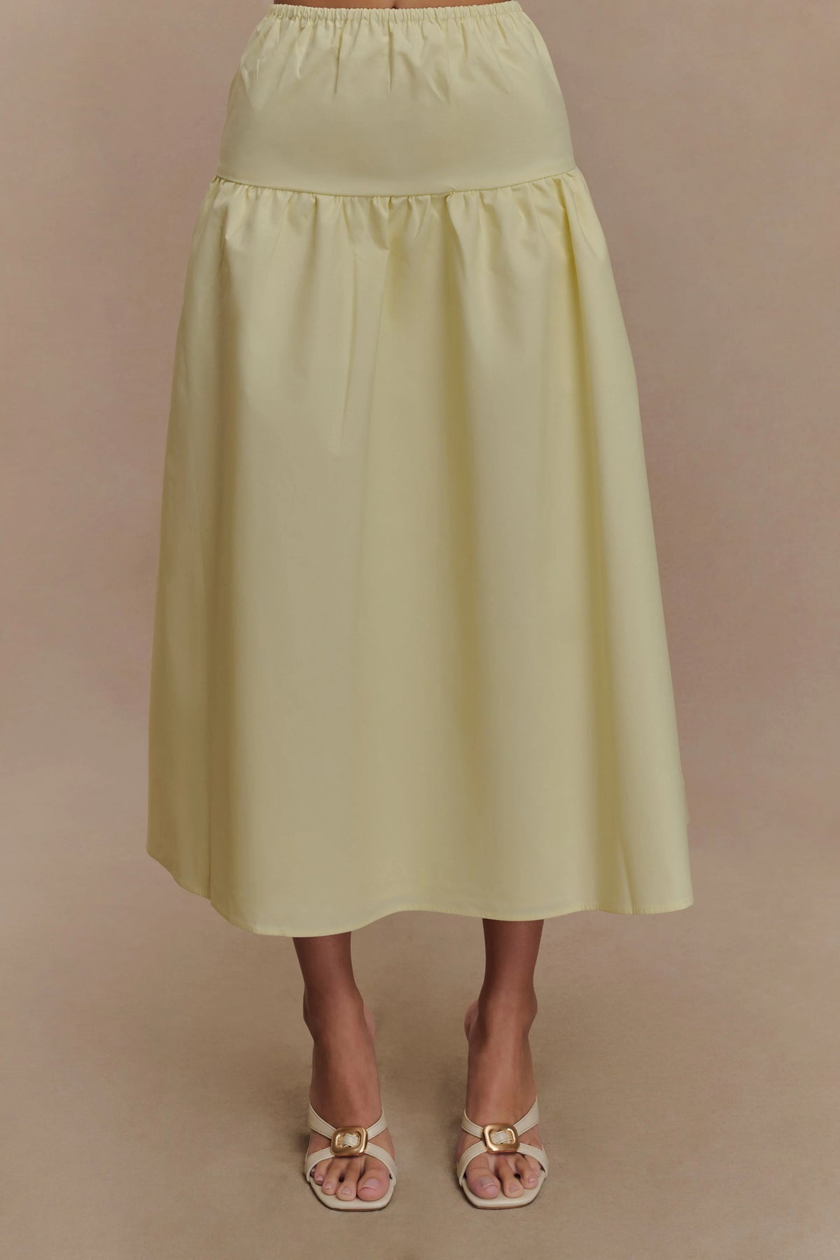 Amirah Midi Skirt Lemon