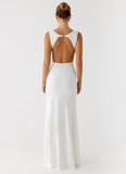 Cherry Sky Maxi Dress White