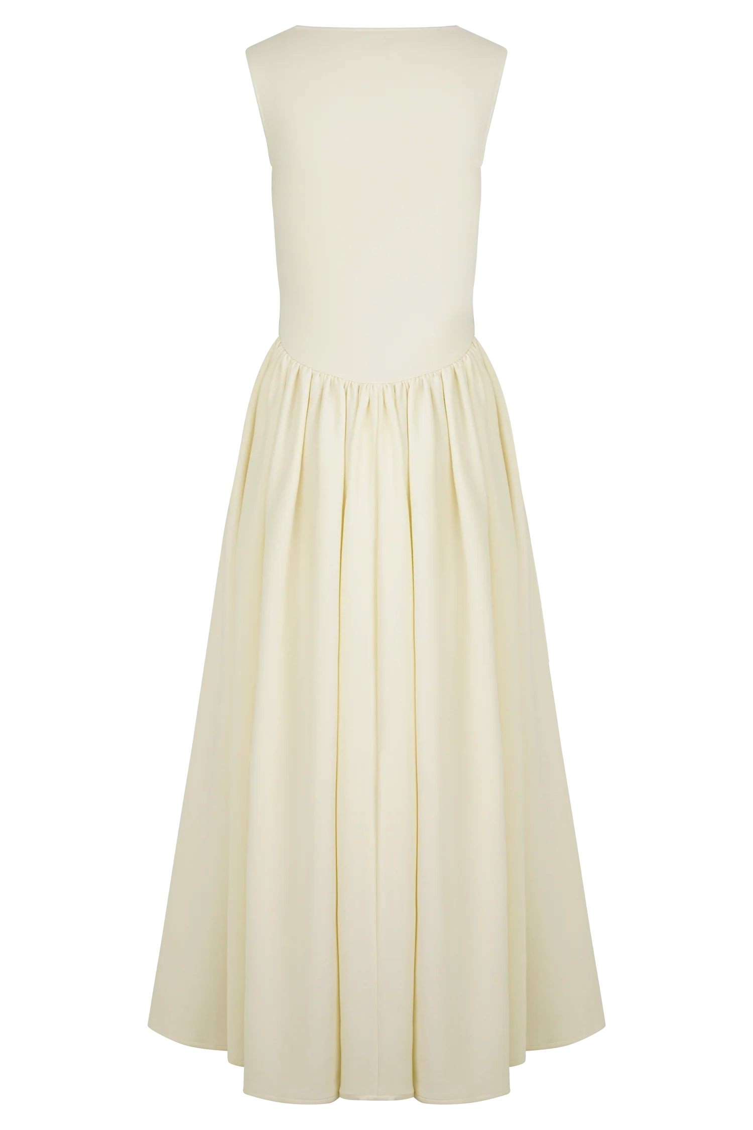 Sharon Scuba Jersey Midi Dress Ivory