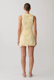 Tessa Broderie Mini Skirt Lemon