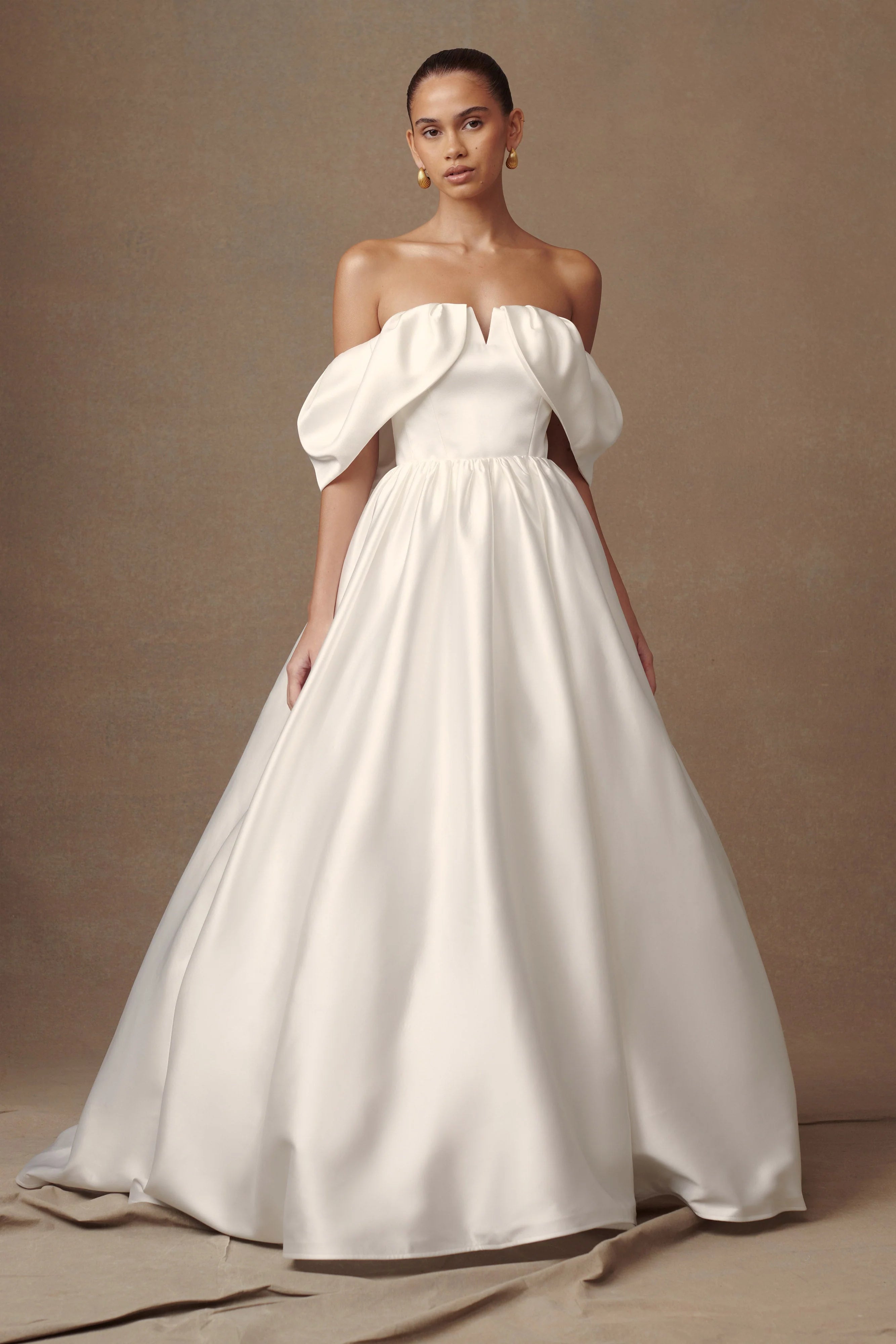 Kelsey Satin Maxi Skirt White