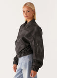 Washington Bomber Jacket Black