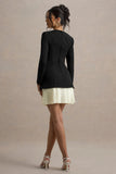 Lysette Black Sweetheart Long Sleeve Stretch Mini Dress