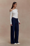 Maelle Off Shoulder Long Sleeve Top Ivory