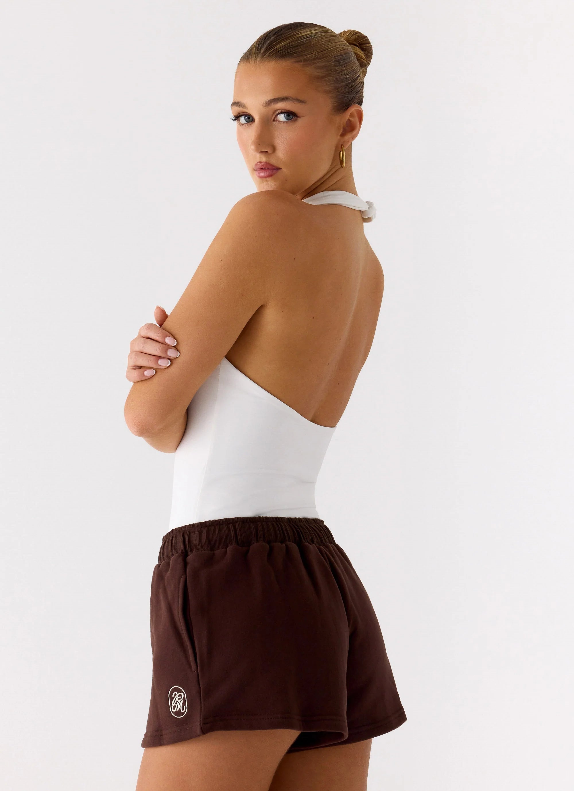 Signature Low Rise Sweatshorts Chocolate